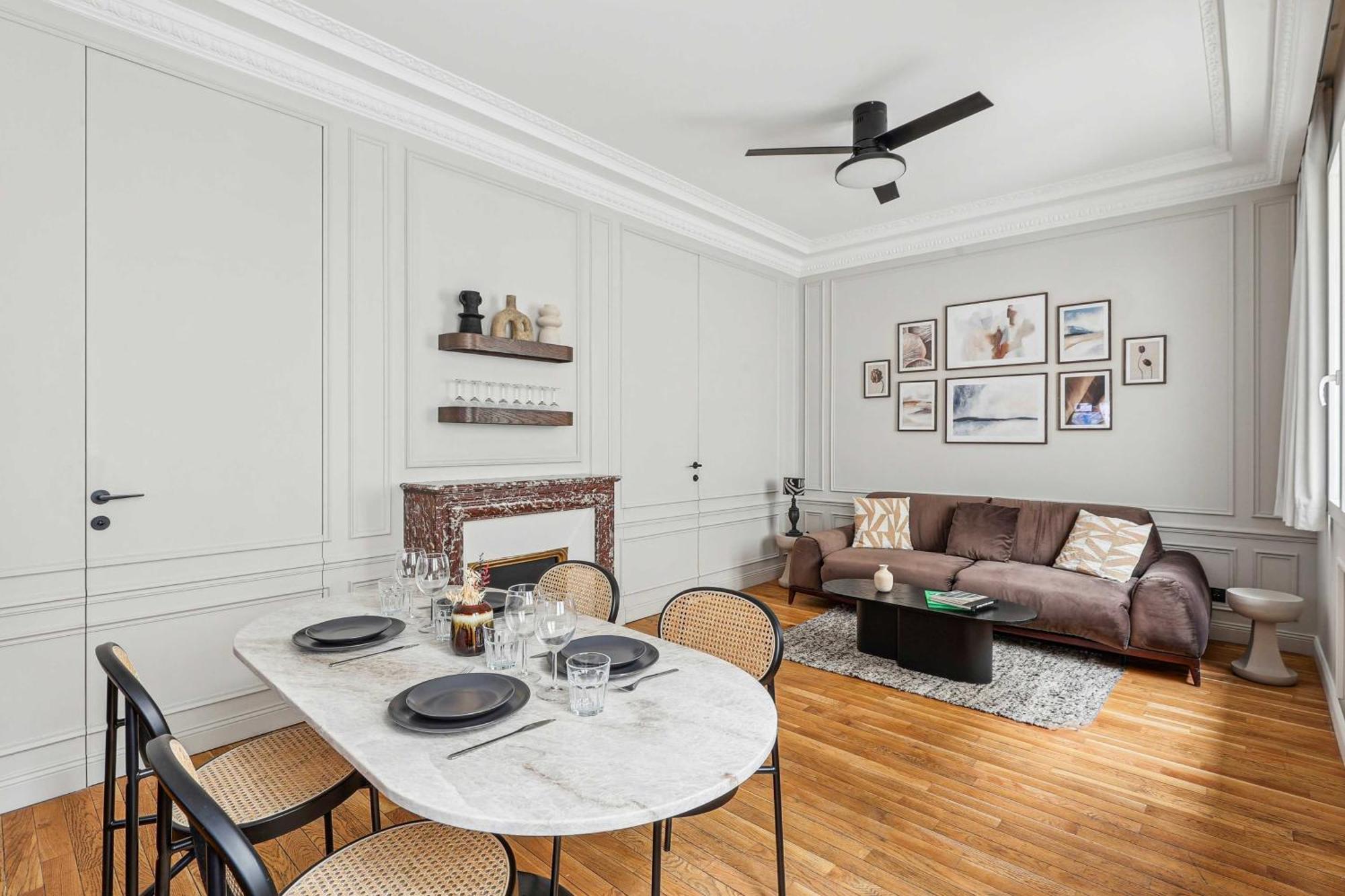 Interior Design - Apartment 6P-2Br - Tour Eiffel Paris Dış mekan fotoğraf